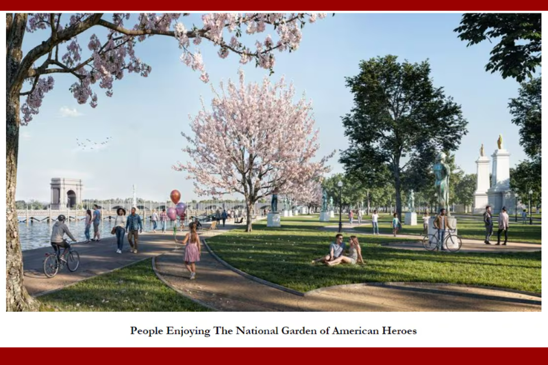 Trump confirms West Potomac Park location for 'National Garden of American Heroes'