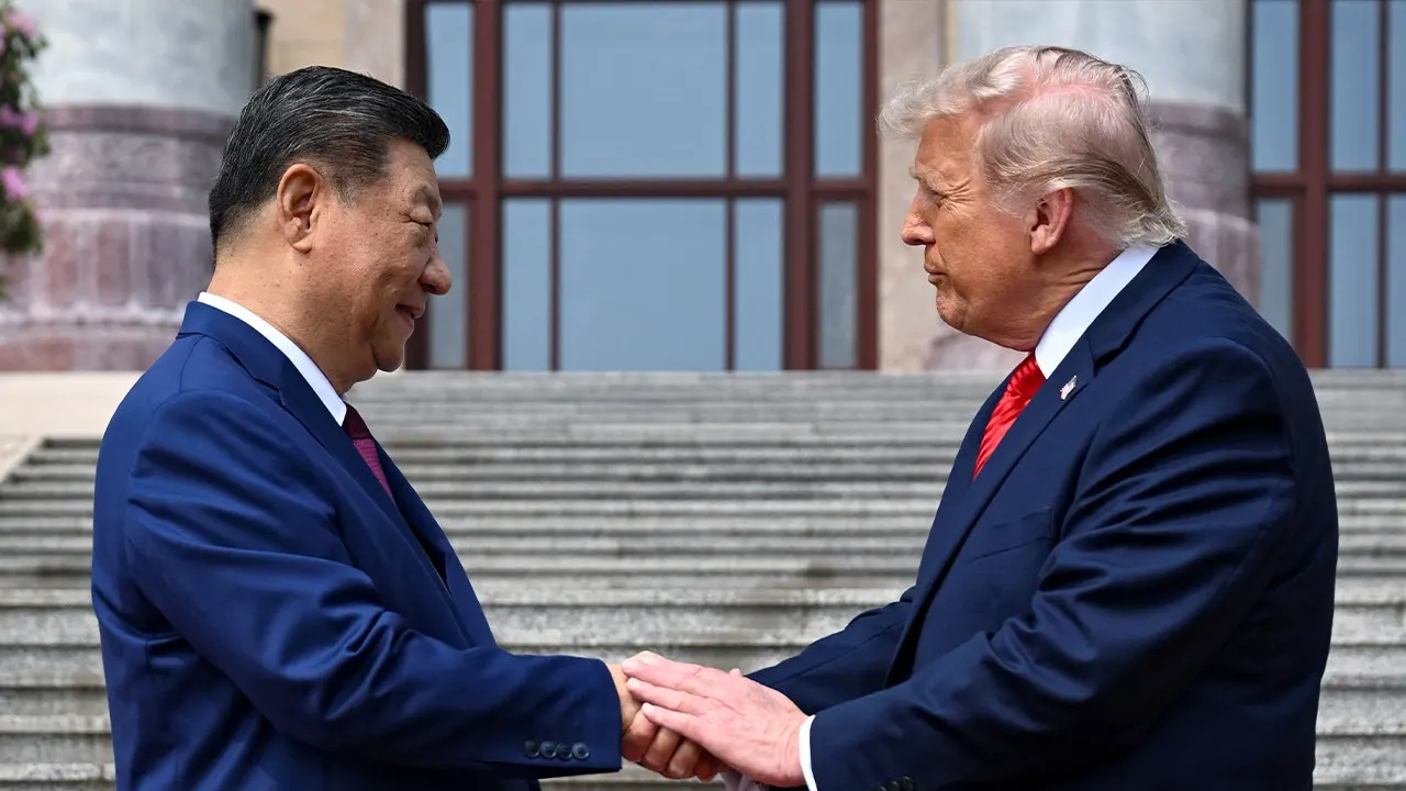 Trump expresses to Xi his vision of a great future together during their meeting in Beijing.