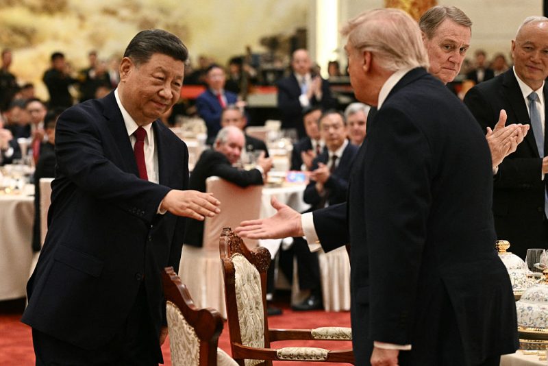 Trump joins state dinner and extends an invitation to President Xi for a September visit to the White House.