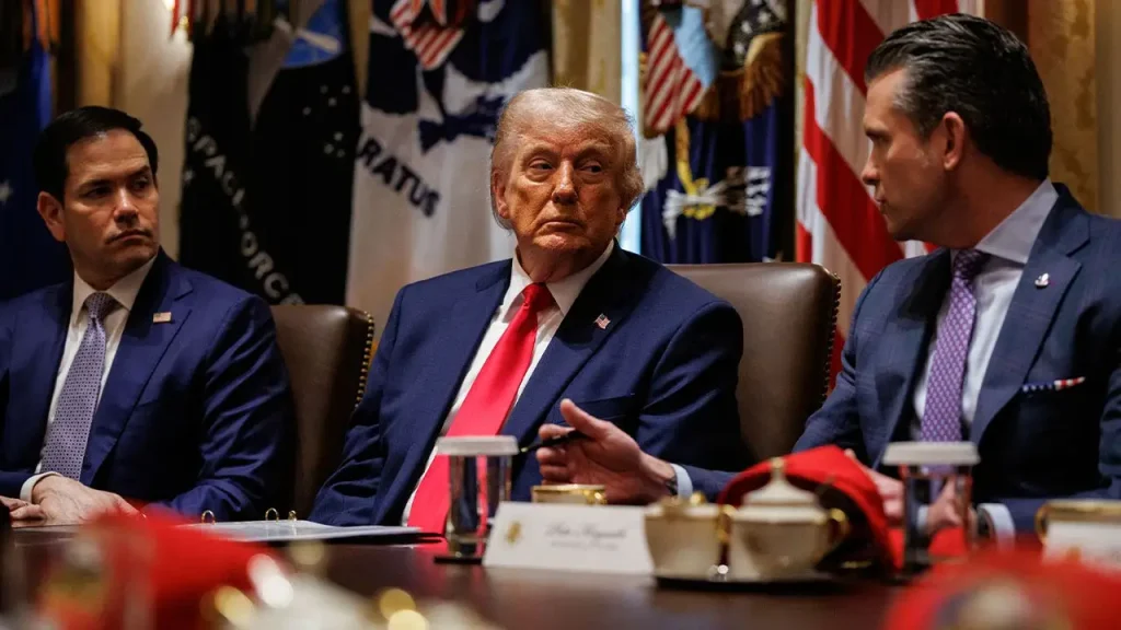 Trump labels Newark ICE facility protesters as hired and phony actors.