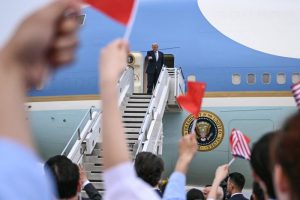 Trump leaves Beijing, heading to the U.S. after a multi-day summit.