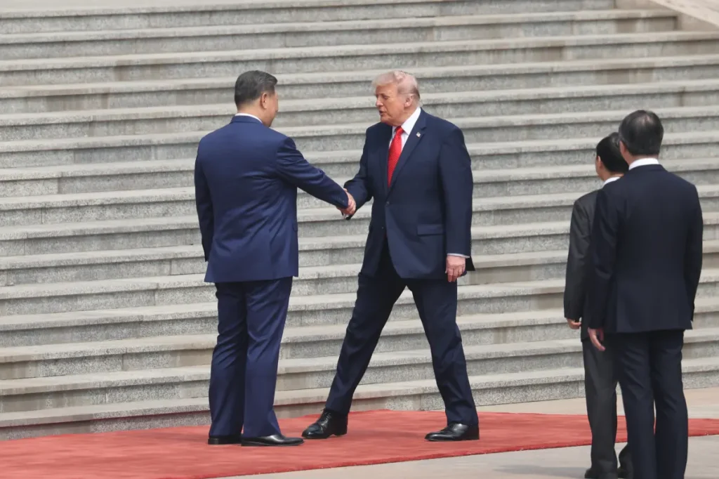 Trump meets Xi in Beijing to start important China summit with a grand welcoming ceremony