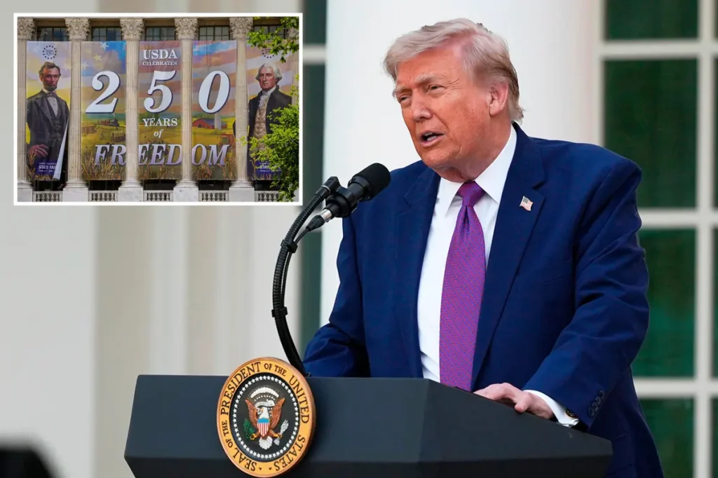 Trump mulls delivering a significant speech and organizing an 'America is Back' rally after artists withdraw from the Freedom 250 event.