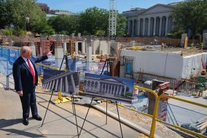 Trump reveals 'drone-resistant' roof and bunker beneath the new White House ballroom