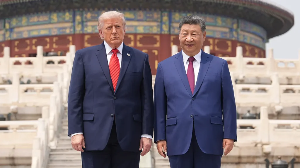 Trump states that Xi Jinping committed to not supplying military equipment to Iran.
