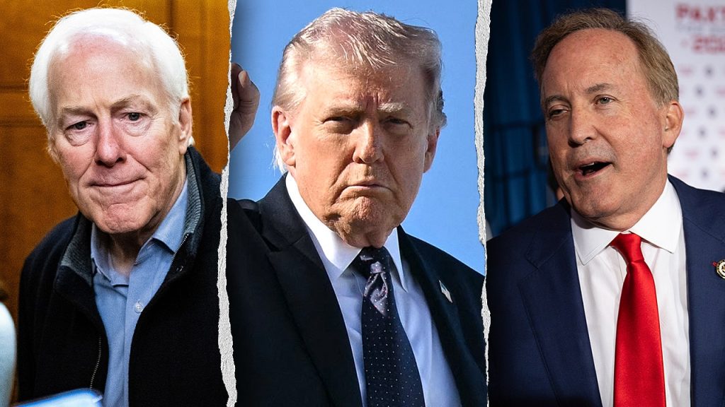 Trump supports Ken Paxton against Cornyn in intense Texas Senate GOP runoff