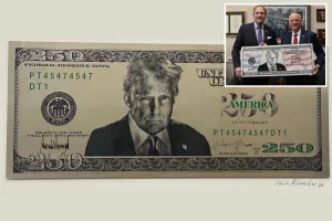 Trump's team advocates for a new $250 bill featuring his likeness.