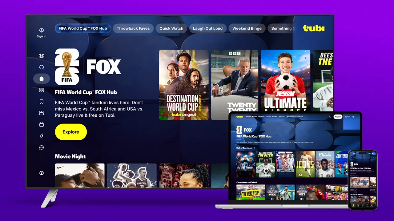 Tubi introduces 2026 FIFA World Cup hub for dedicated soccer enthusiasts.