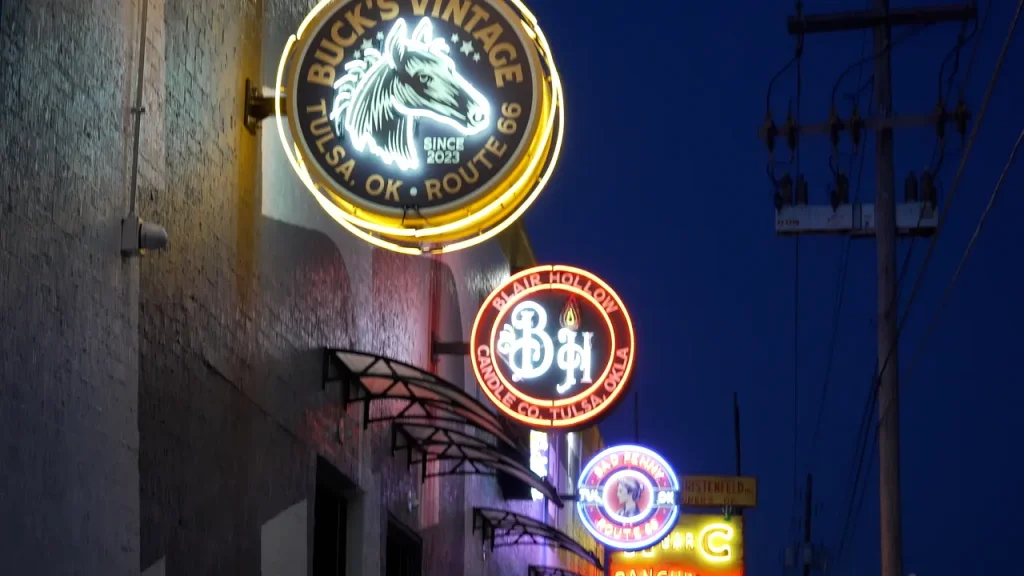 Tulsa commission brings Route 66 back to life with neon signs