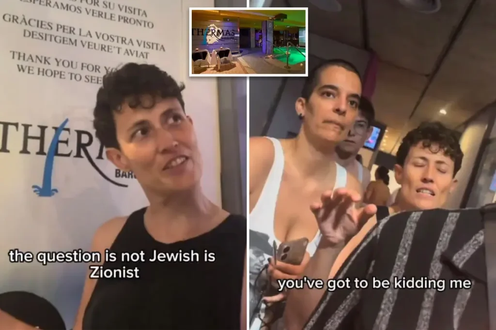 Two Jewish women are removed from a Spanish spa after staff notice a Star of David necklace in an unsettling video: 'Free Palestine'