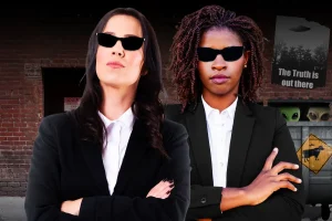 Two 'extraterrestrial girls' from a little-known US agency looking into UFOs at military sites across the nation