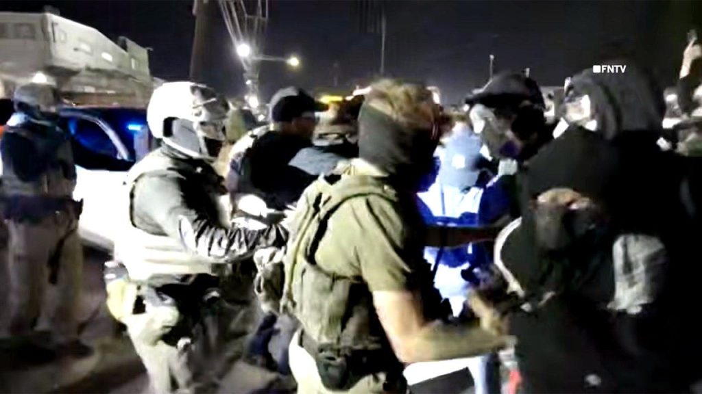 Two people arrested after anti-ICE protesters attack officers in Newark