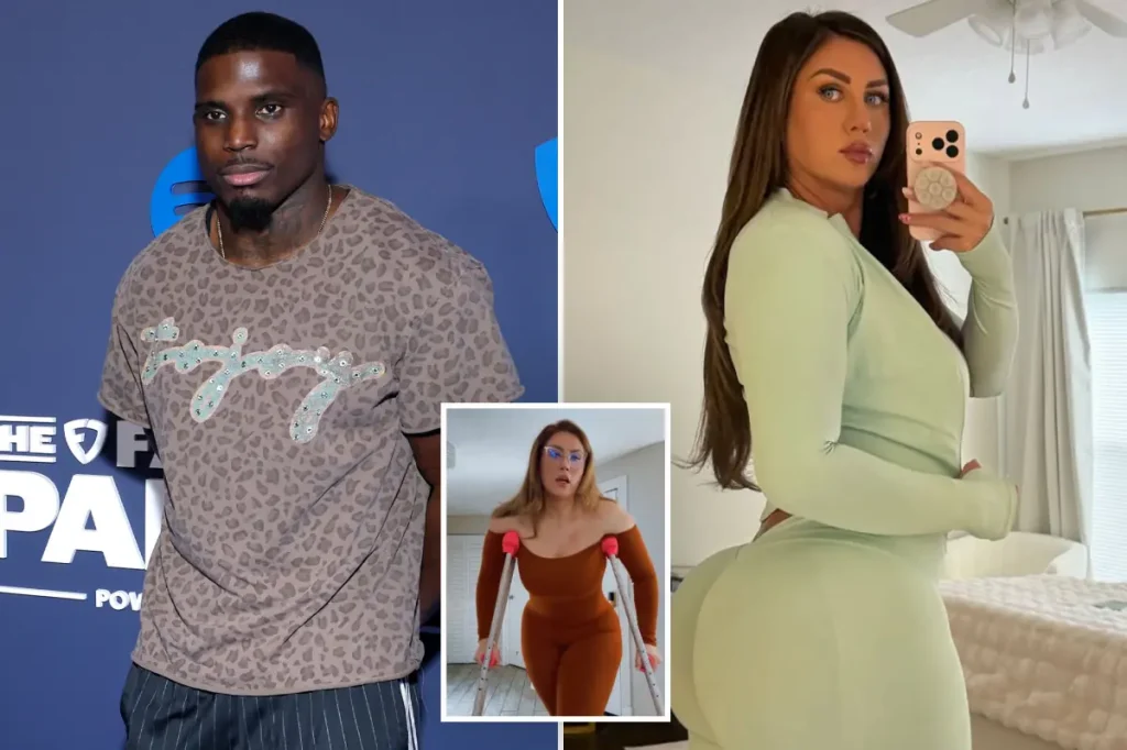 Tyreek Hill confronts OnlyFans model who alleges he injured her leg