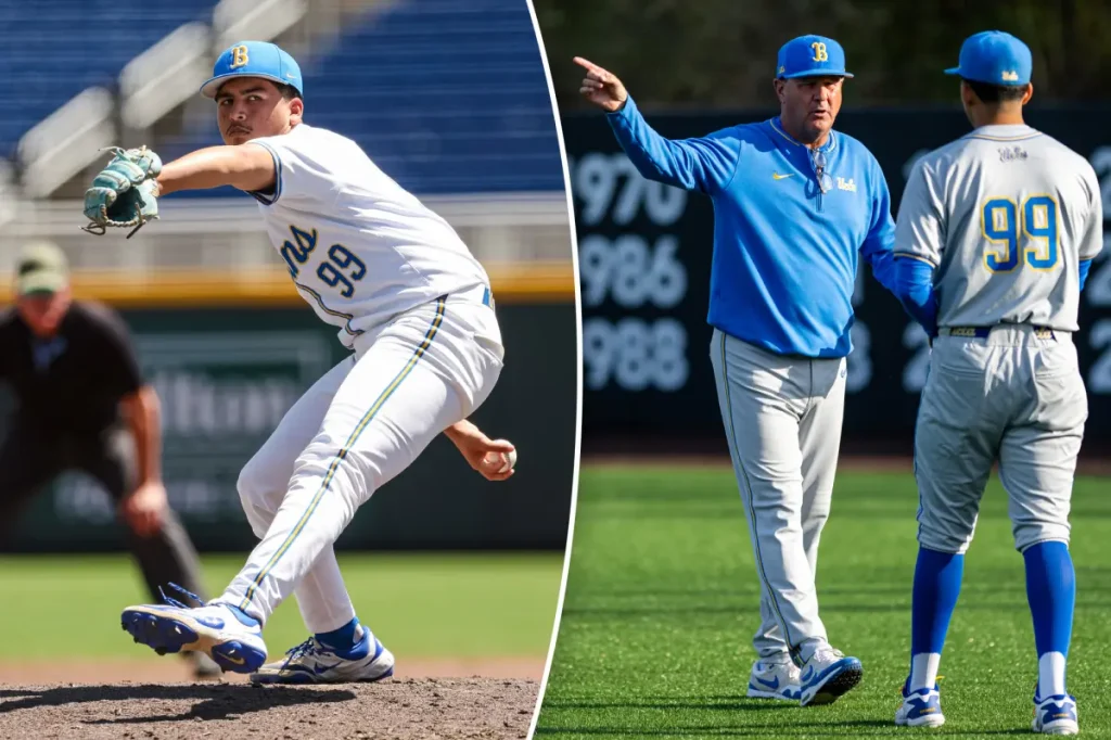 UCLA pitcher Angel Cervantes' secret weapon: Jerry the Dinosaur