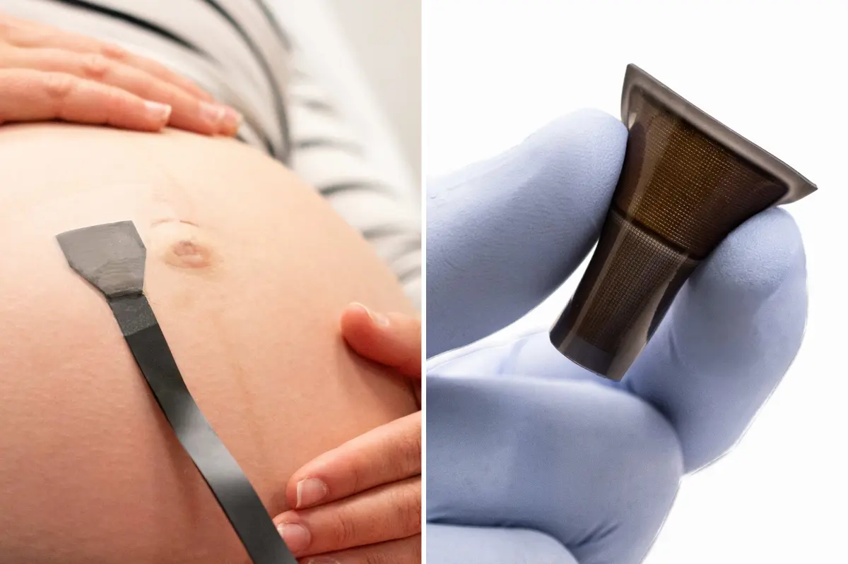Ultrasound patch worn on the body can track high-risk pregnancies