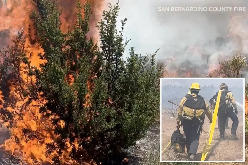 Uncommon 'ash devil' seen during Southern California wildfire
