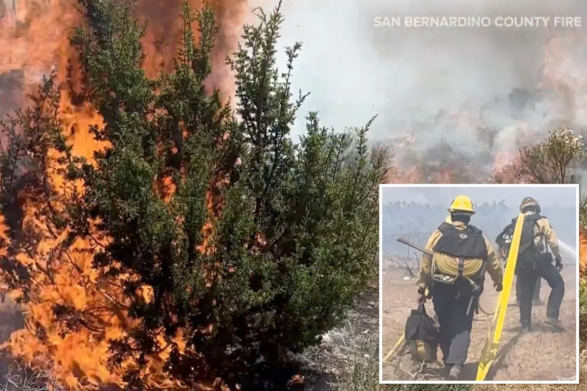 Uncommon 'ash devil' seen during Southern California wildfire