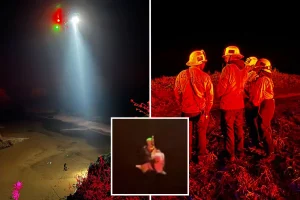 Urgent effort to save group stuck in California cave as water levels rise