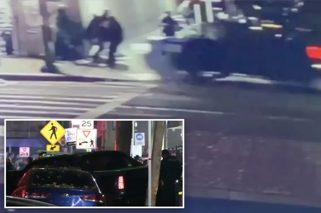 Video captures driver striking and killing 3 individuals in Oakland crowd.