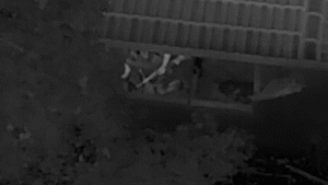 Video depicts deputies driving an armored vehicle over an armed suspect.