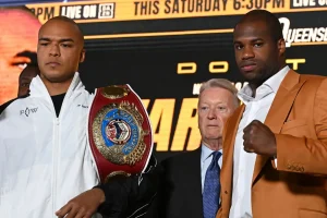 Viewing details for the Wardley-Dubois WBO Heavyweight title match: Schedule and complete lineup