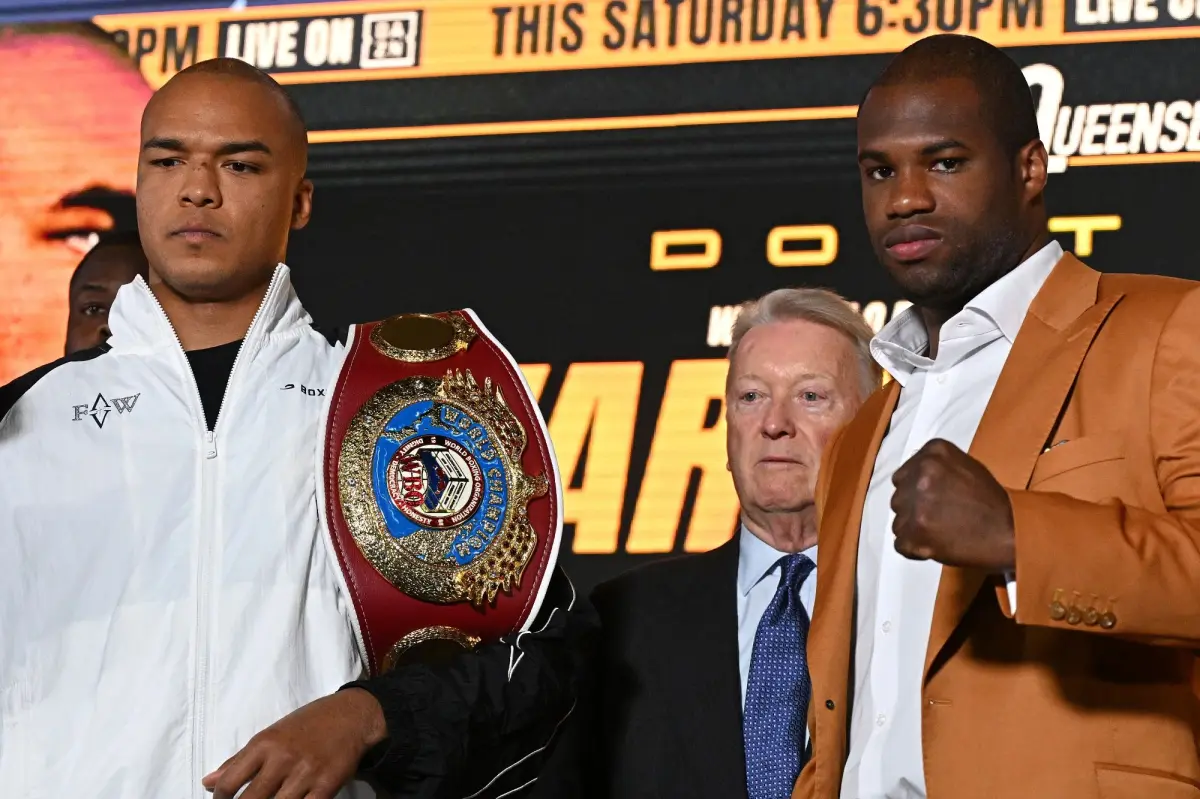 Viewing details for the Wardley-Dubois WBO Heavyweight title match: Schedule and complete lineup