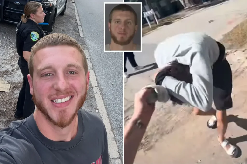 Vigilante 'predator catcher' taken into custody after making a man consume cigarette butts
