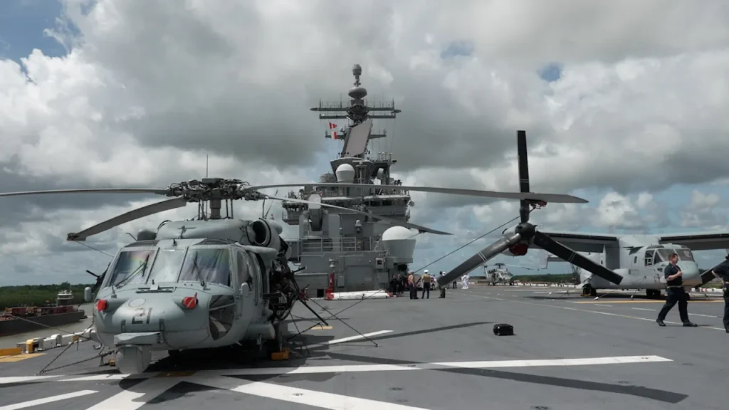Visit to New Orleans features tall ships and military vessels over the weekend