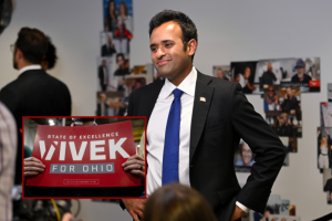 Vivek Ramaswamy, supported by Trump, wins the GOP primary for Ohio Governor.