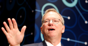 Wealthy businessman Eric Schmidt advocates for increased AI technology and immigration.