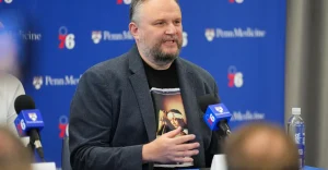 What portion of the blame should fall on Daryl Morey for the troubles of the 76ers?