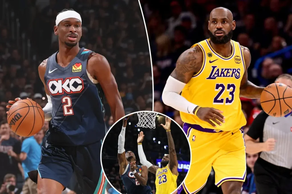 When James and SGA are out, the outcome of the Lakers vs Thunder series is determined.