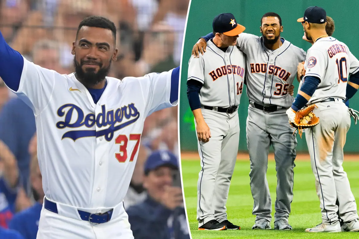 Why Teoscar Hernández of the Dodgers has a 2017 Astros championship ring