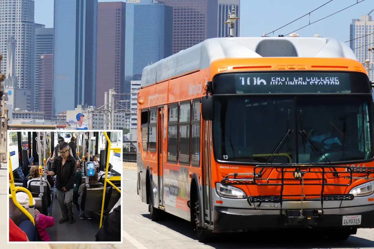 Work on LA's most crowded bus route seeks to reduce travel times