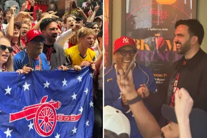 Zohran Mamdani meets with Spike Lee to support an English soccer team in New York City