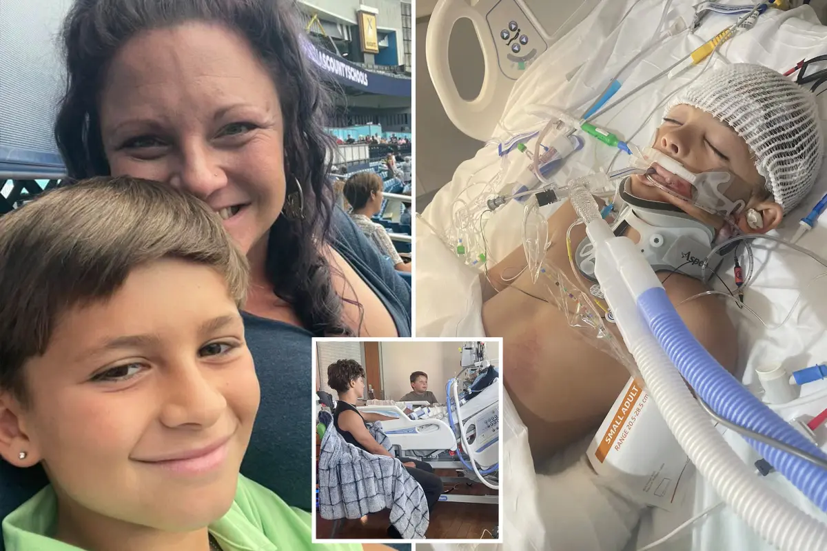 10-year-old battling for survival after being struck by two cars while biking