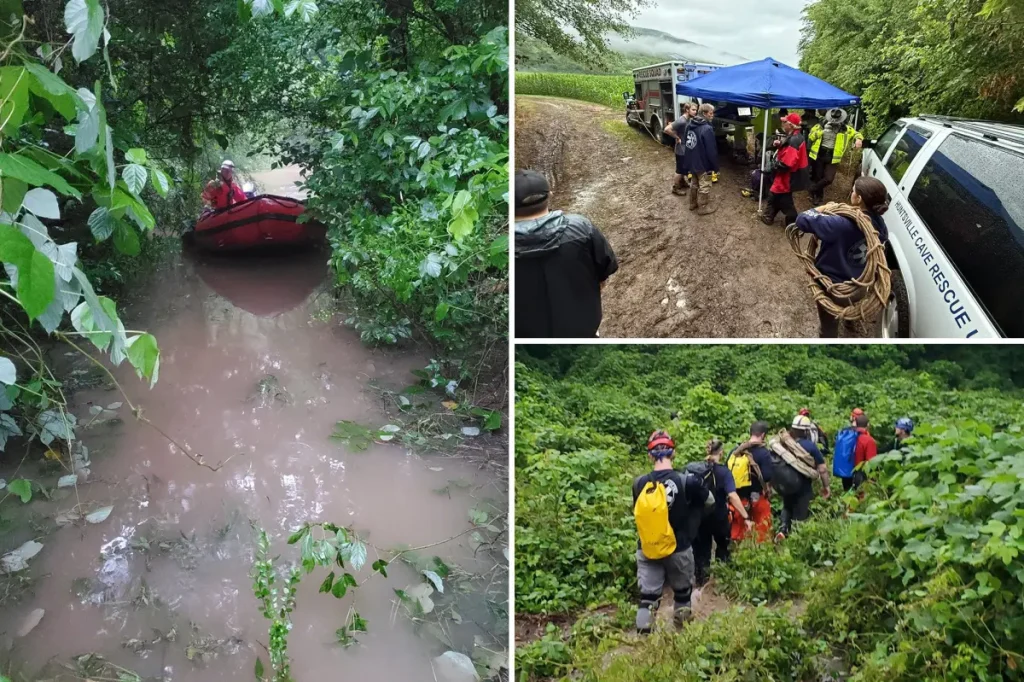 14 rescued from submerged caves in Alabama amid flash flood crisis