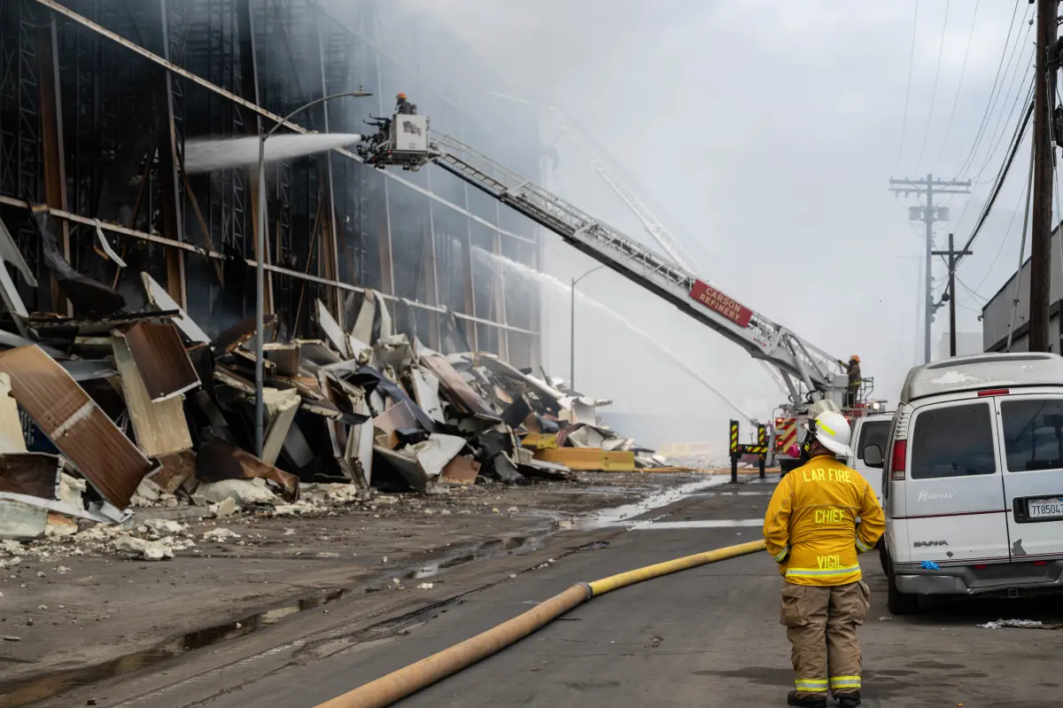 85 million pounds of decaying meat poses a biohazard risk at Boyle Heights fire