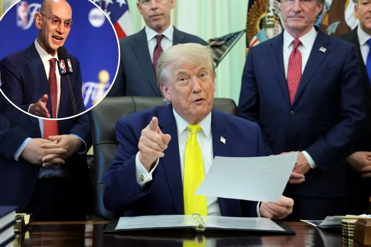Adam Silver excited about Trump's attendance at Knicks-Spurs NBA Finals Game 3