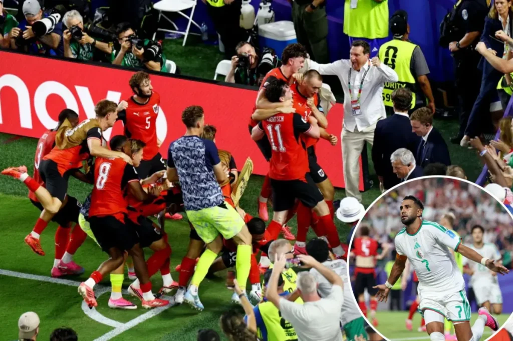 Algeria and Austria progress to World Cup knockout stage following an exciting conclusion.