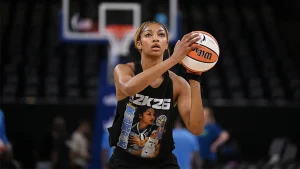 Angel Reese's unusual warmup video is removed after fans criticize her concerning shooting technique.
