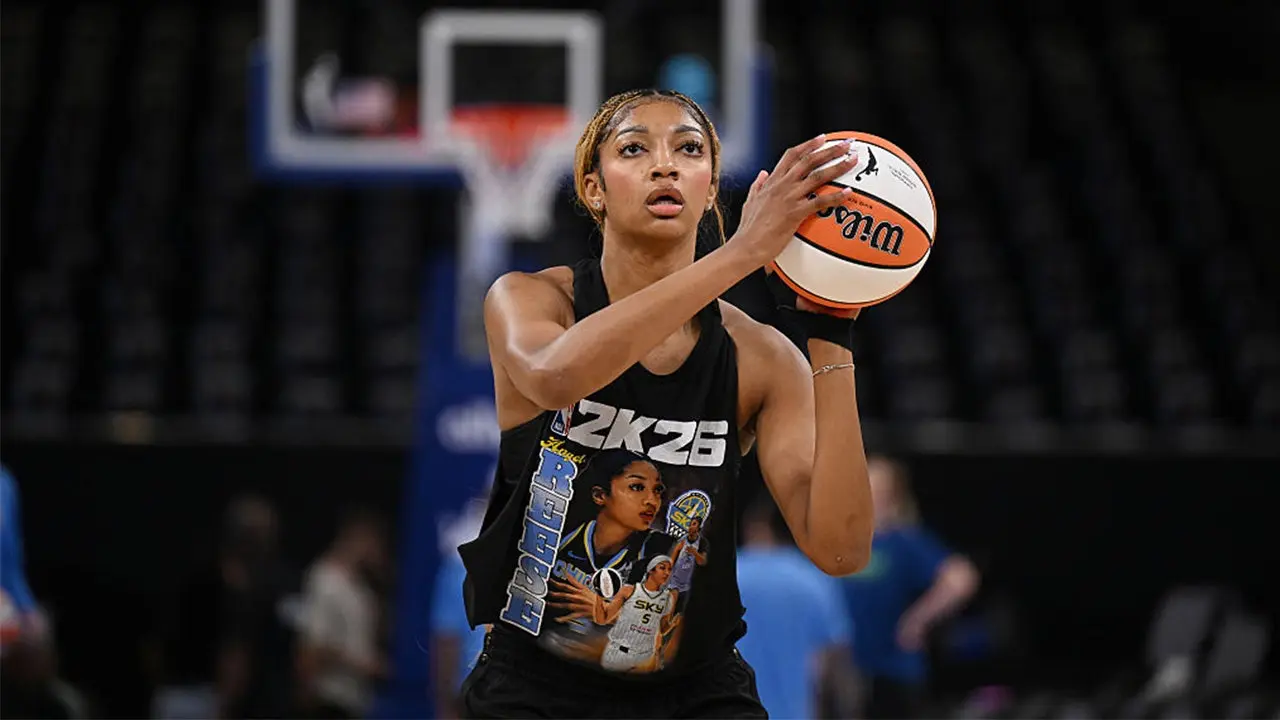 Angel Reese's unusual warmup video is removed after fans criticize her concerning shooting technique.