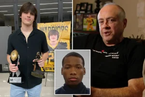 Austin Metcalf's father shares a deeply emotional response to Karmelo Anthony's sentencing, while criticizing those who provoke racial tensions.
