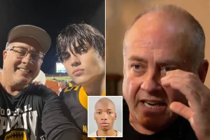 Austin Metcalf's father shares bodycam footage of his son's murder, says it devastated him, and expresses condolences for Karmelo Anthony.