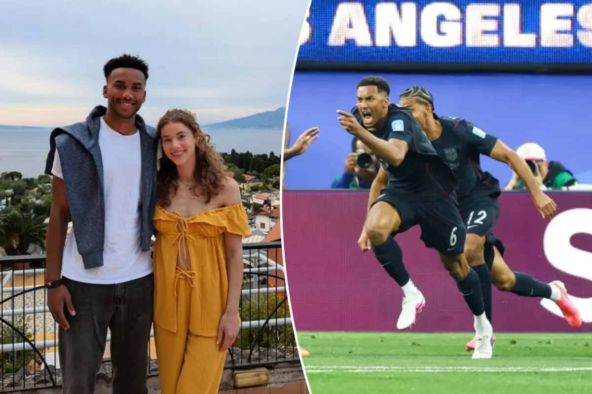 Auston Trusty's spouse shares a one-word response to his goal in the World Cup.