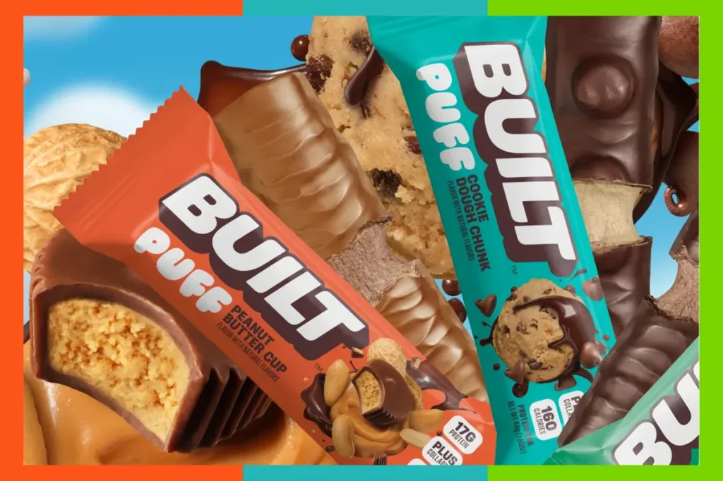 BUILT Puff Bars provide flavors reminiscent of desserts and contain as much as 17 grams of protein.