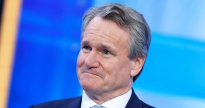 Bank of America’s CEO Brian Moynihan finds hints about U.S. consumers in the pet food section.
