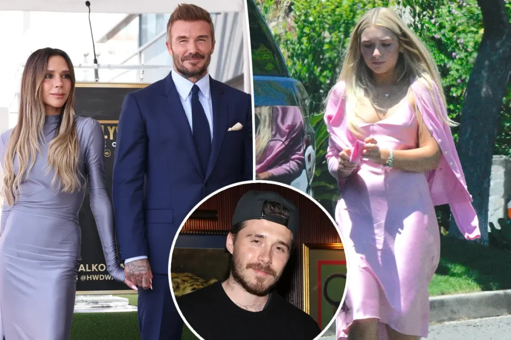 Beckham family responds to accusations that Harper's visit to Brooklyn's home was arranged.