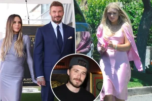 Beckham family responds to accusations that Harper's visit to Brooklyn's home was arranged.