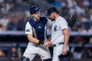 Ben Rice's role as a catcher is not currently part of the Yankees' strategy.